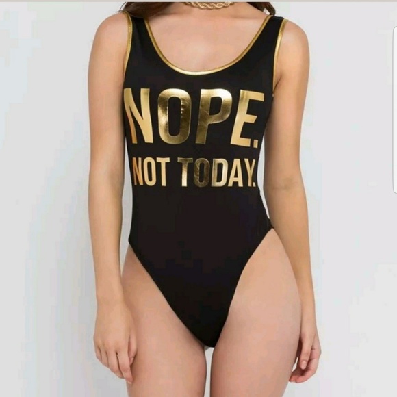 Nope not today sleeveless bodysuit - Picture 1 of 4